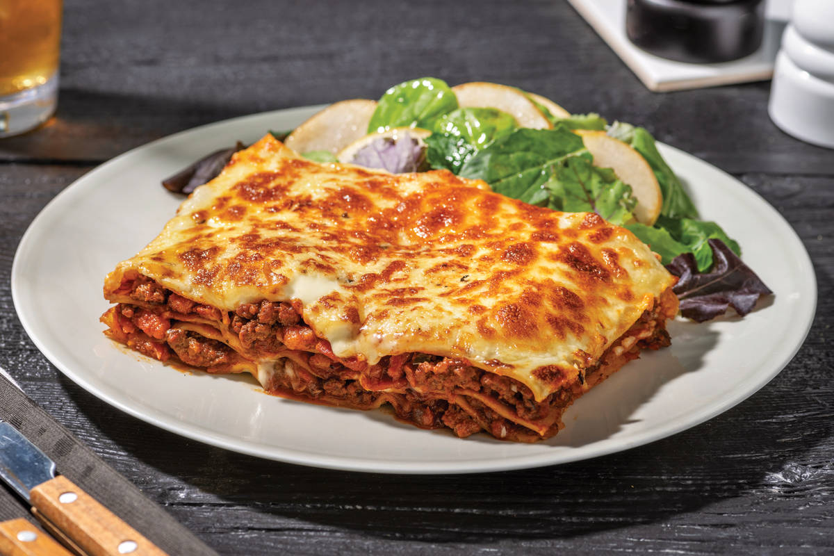 Herby Italian Beef & Bacon Lasagne