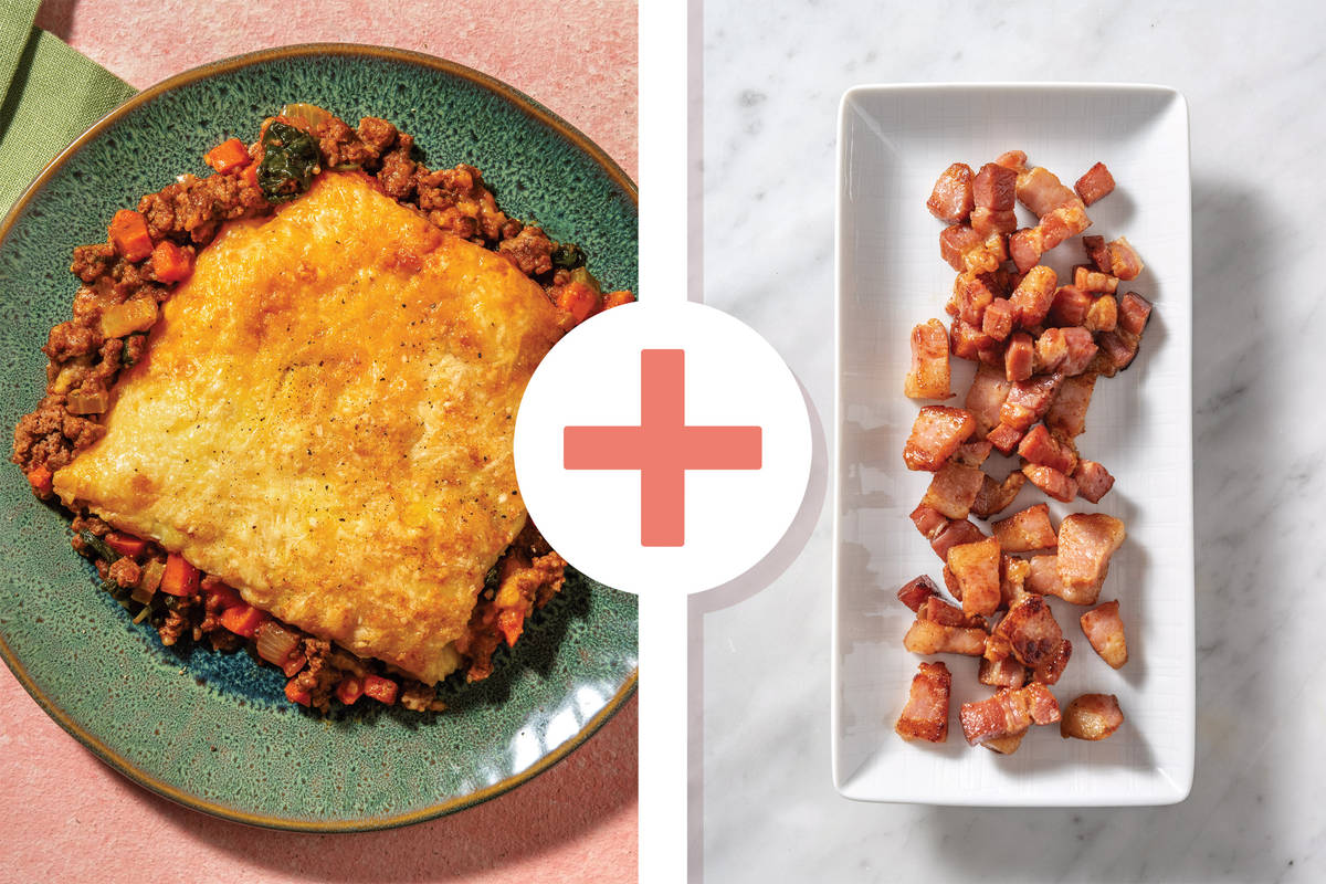Italian Beef, Bacon & Spinach Pie