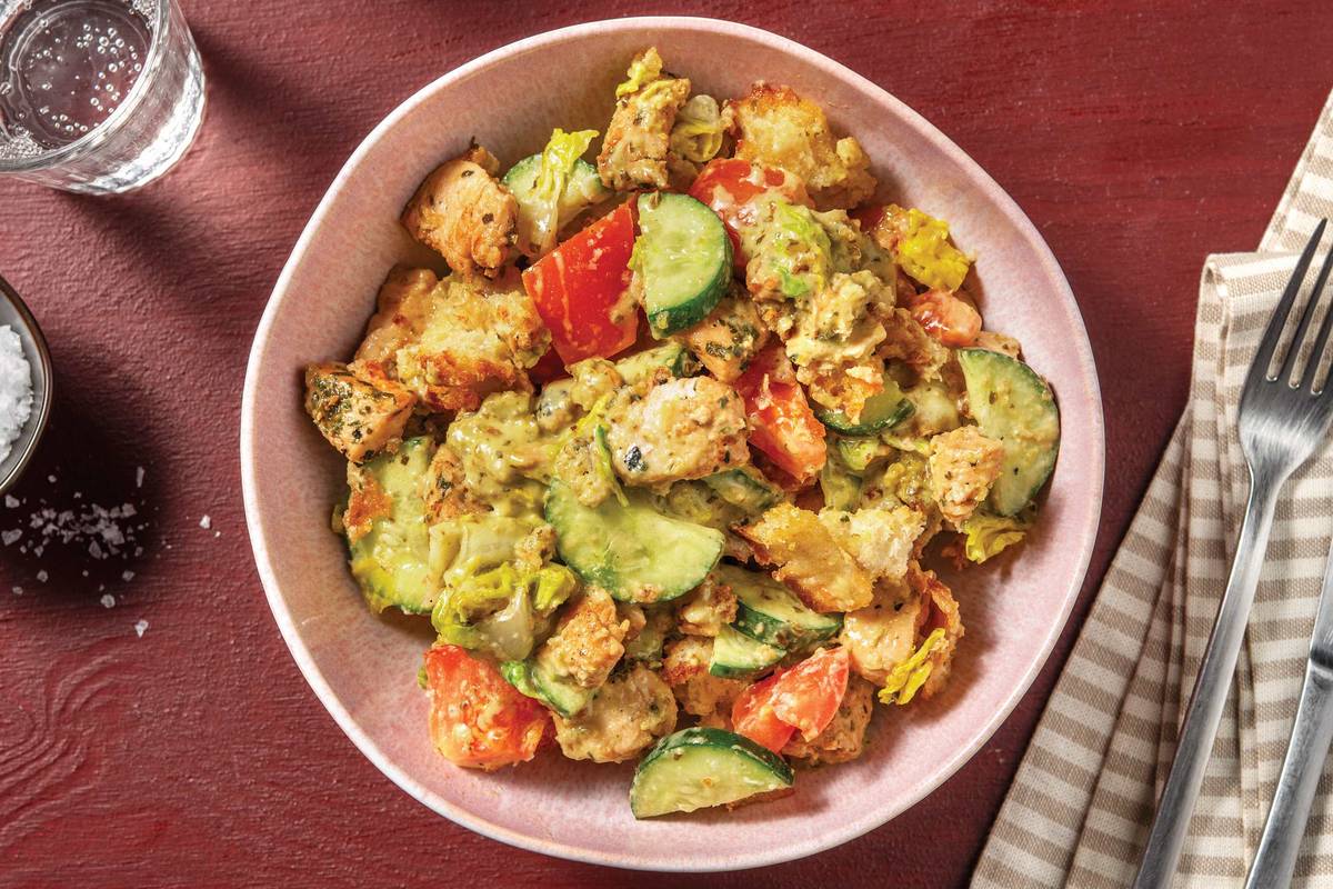 Italian Herbed Chicken & Crouton Salad