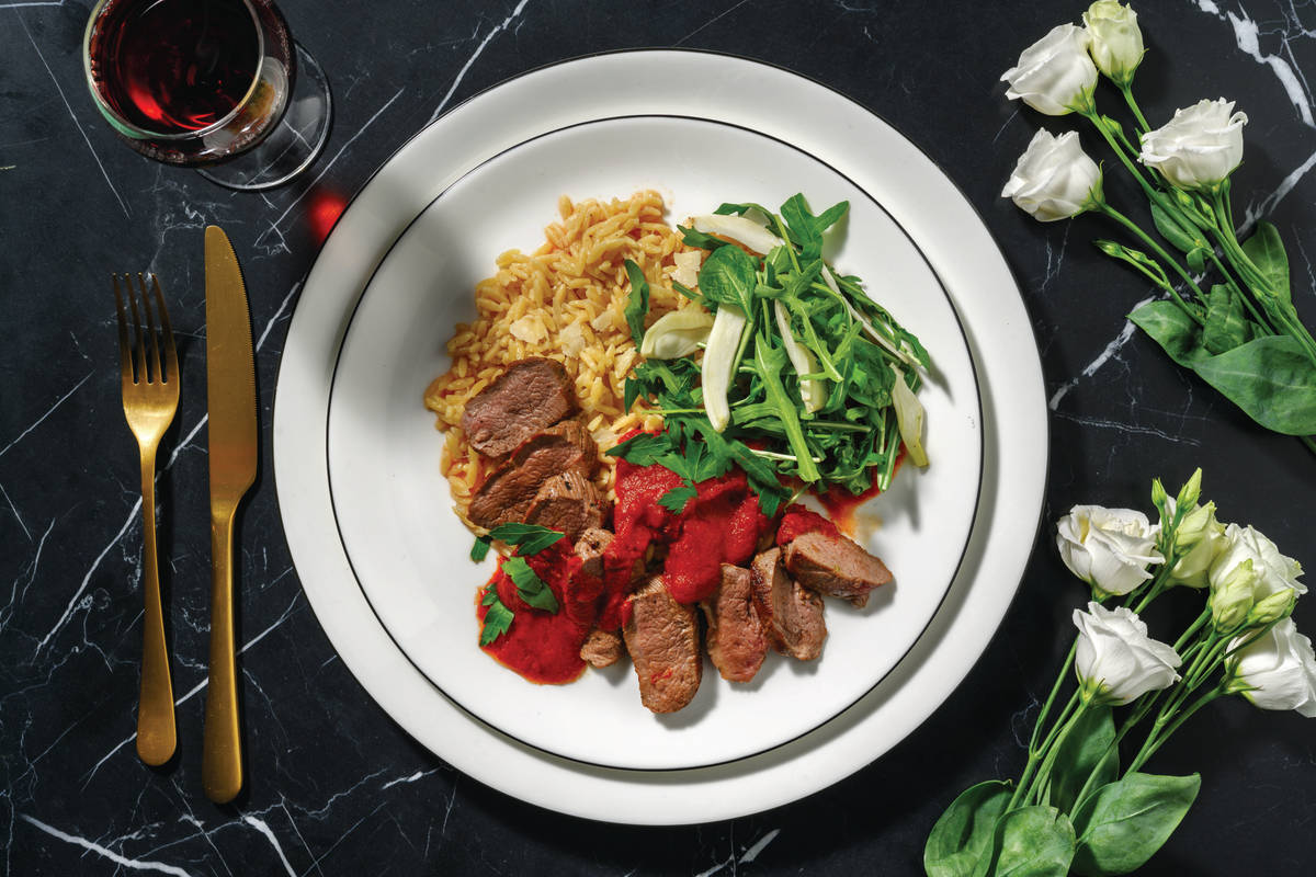Italian Lamb Backstrap & Risoni