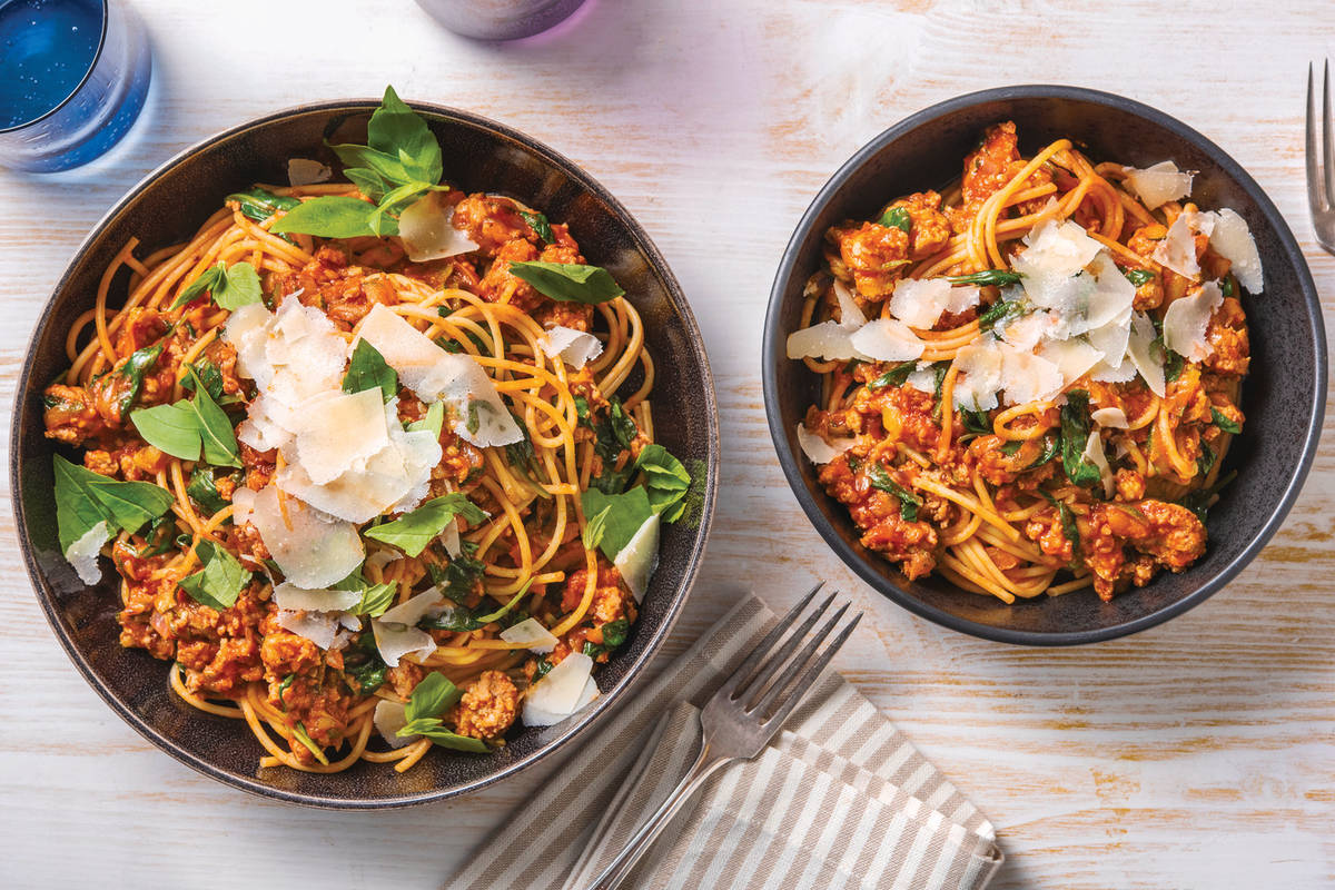 Italian Pork Sausage & Veggie Bolognese