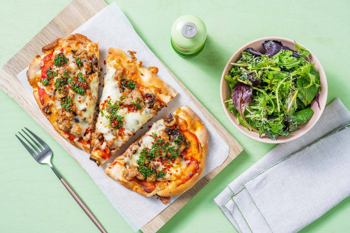 Italian Sausage Flatbreads