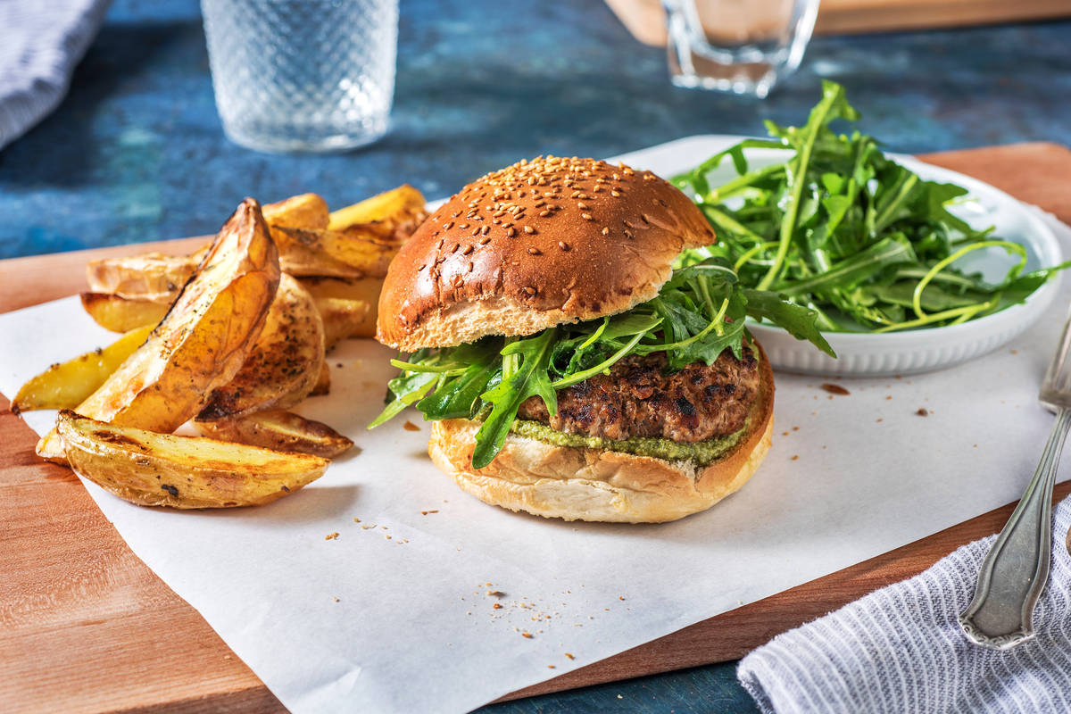 Italian Style Lamb Burgers