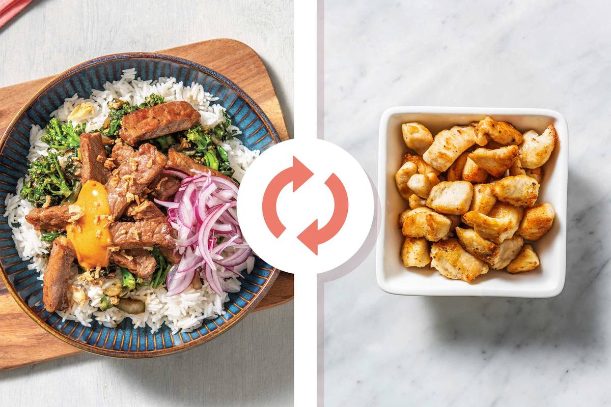 Japanese Chicken & Garlic Rice Bowl
