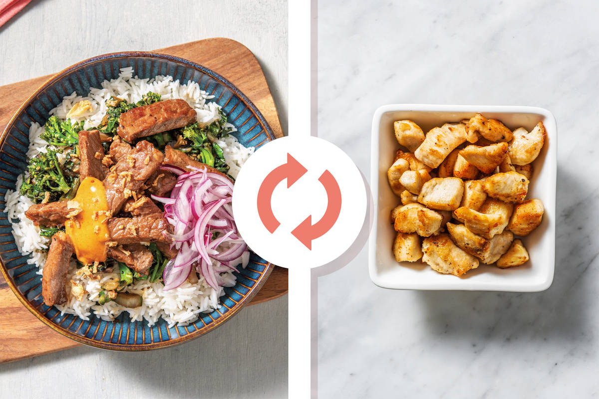 Japanese Chicken & Garlic Rice Bowl
