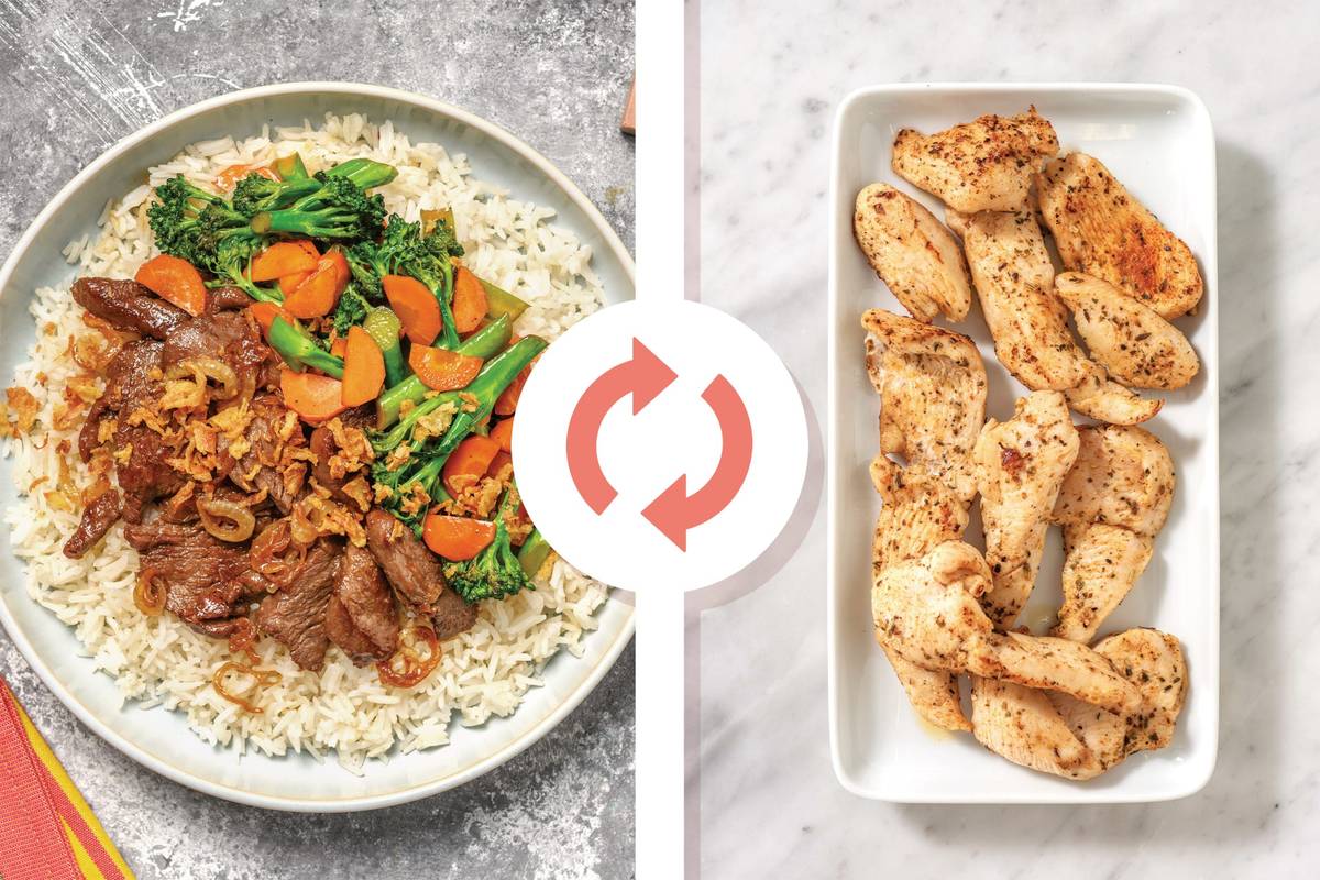 Japanese Chicken & Garlic Rice Bowl