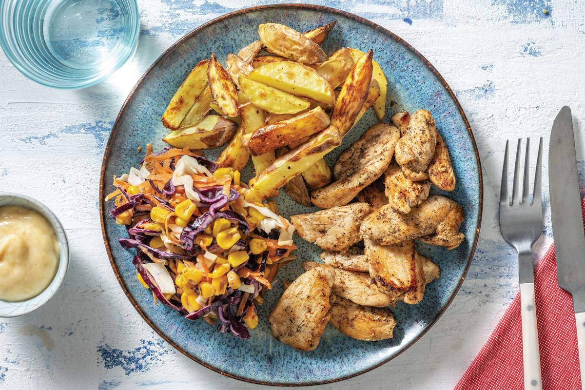 Caribbean Chicken & Chips