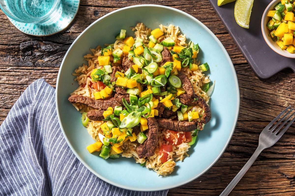 Jerk-Spiced Beef Bowl