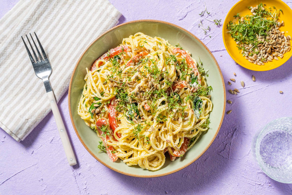 Käsig-cremige Linguine