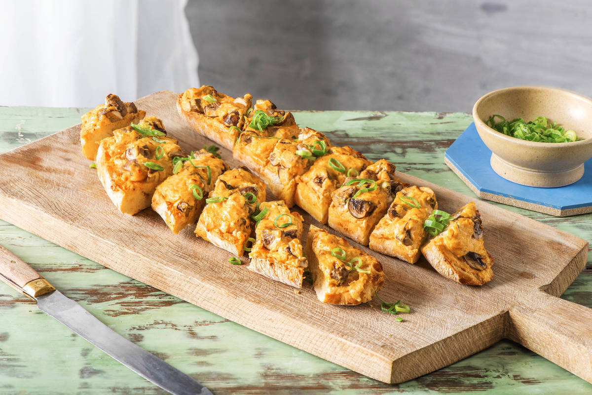 Käsiges Knoblauchbaguette