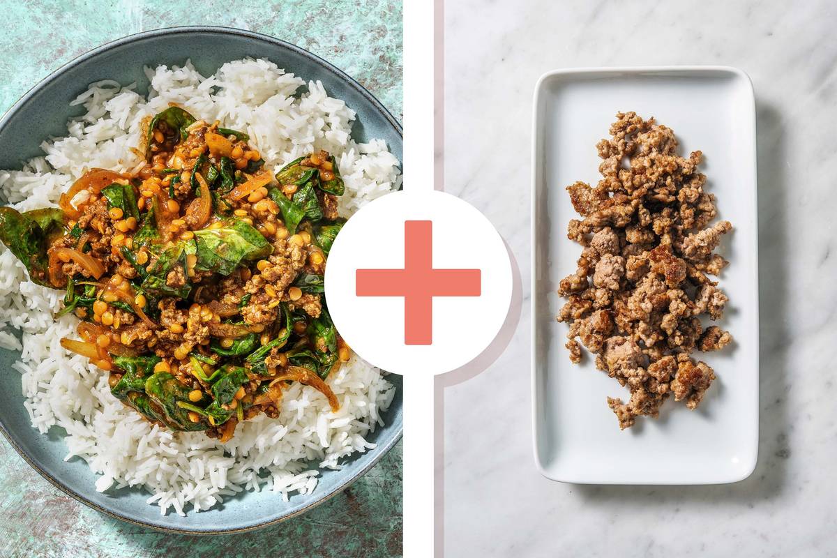 Keema Style Beef, Spinach and Mango Chutney Curry