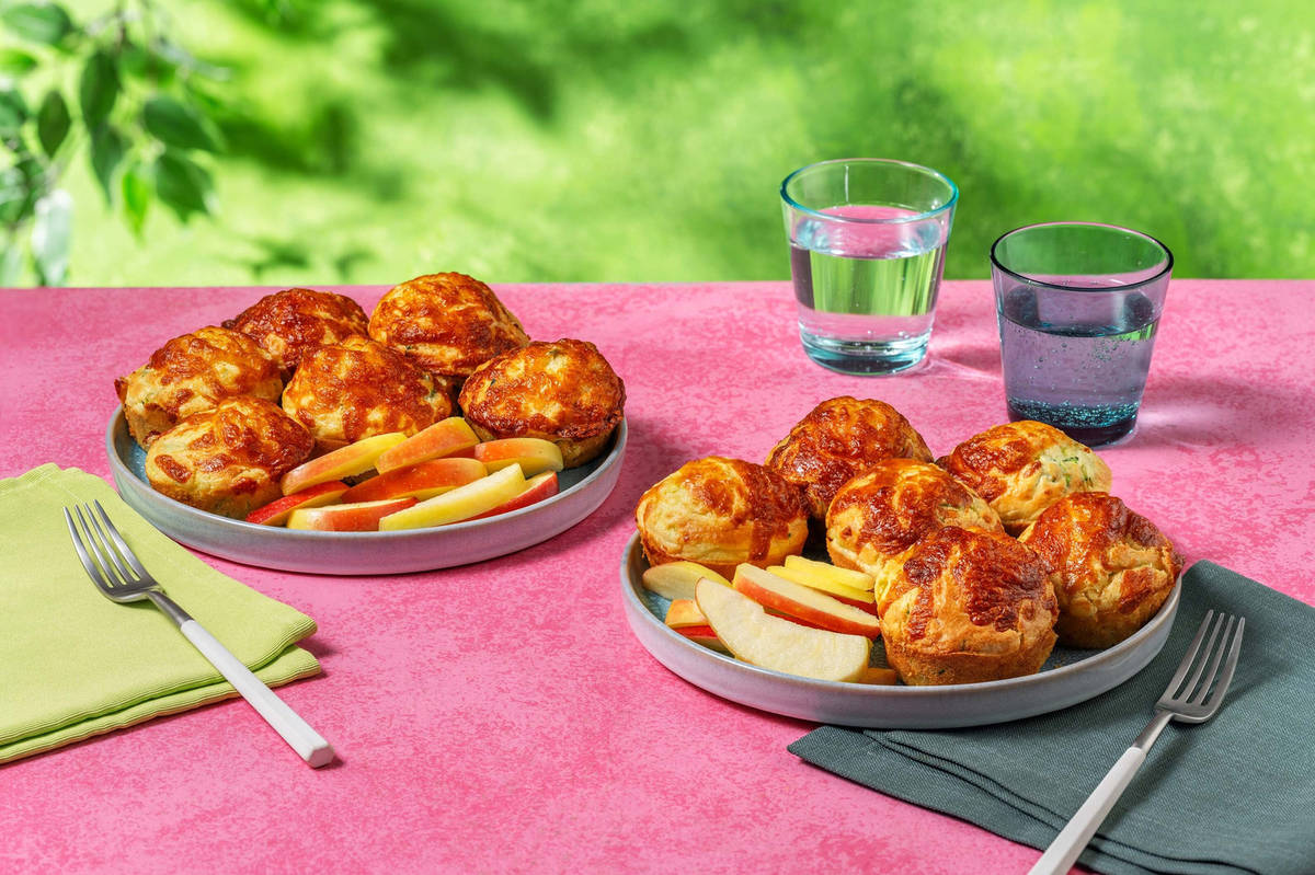 Muffins de semoule de maïs aux courgettes pour enfants