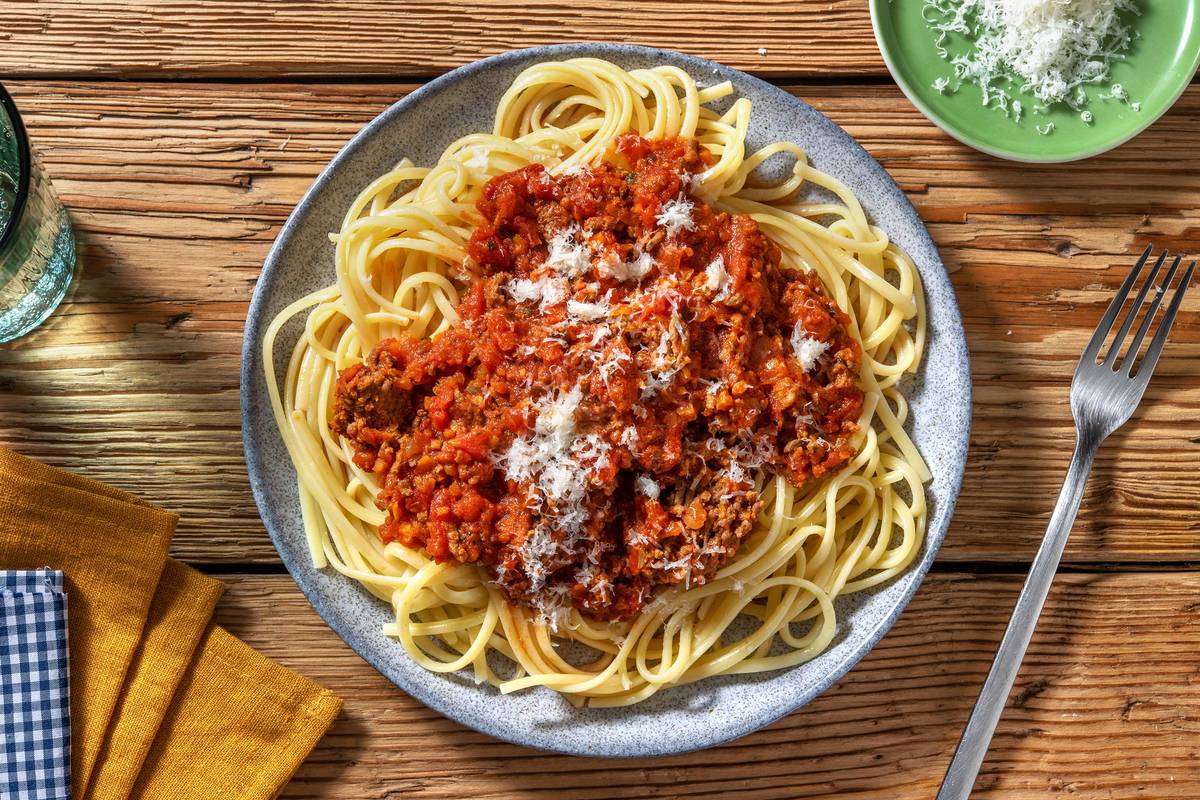 Klassische Pasta Bolognese
