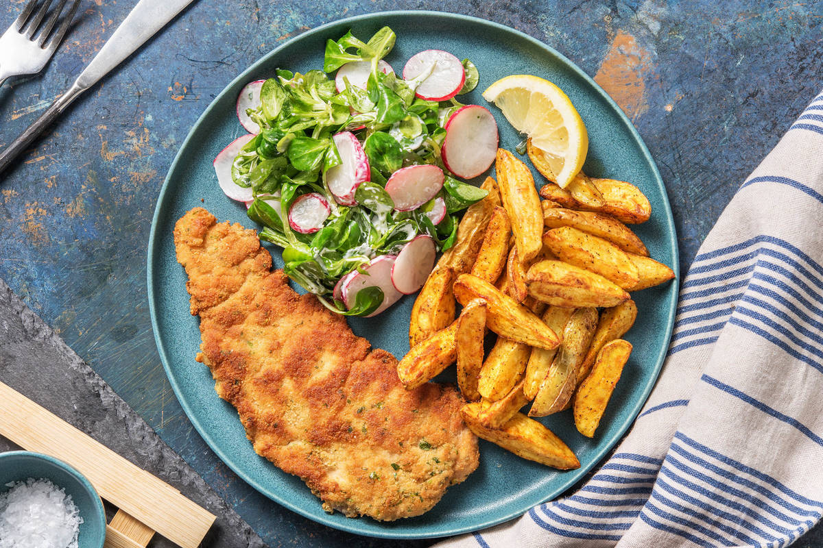 Knuspriges Kräuter-Hähnchenschnitzel
