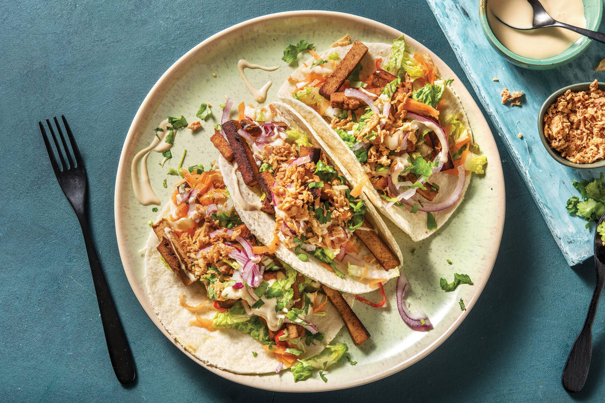 Korean BBQ Tofu Tacos