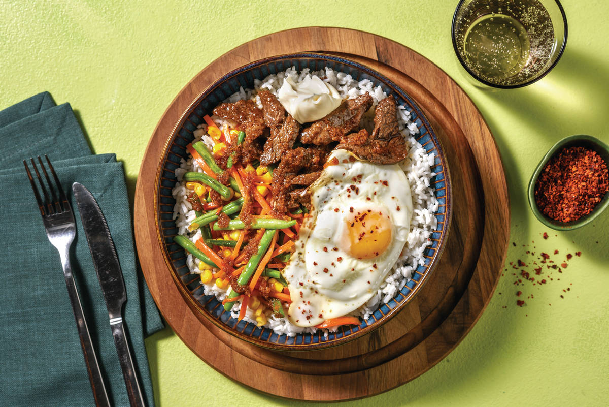 Korean-Style Beef Bibimbap