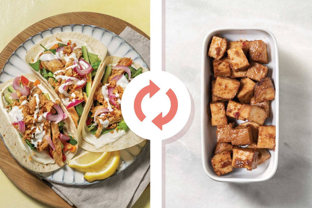 Korean-Style Tofu Tacos