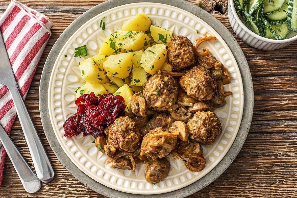 Köttbullar! Schwedische Hackbällchen