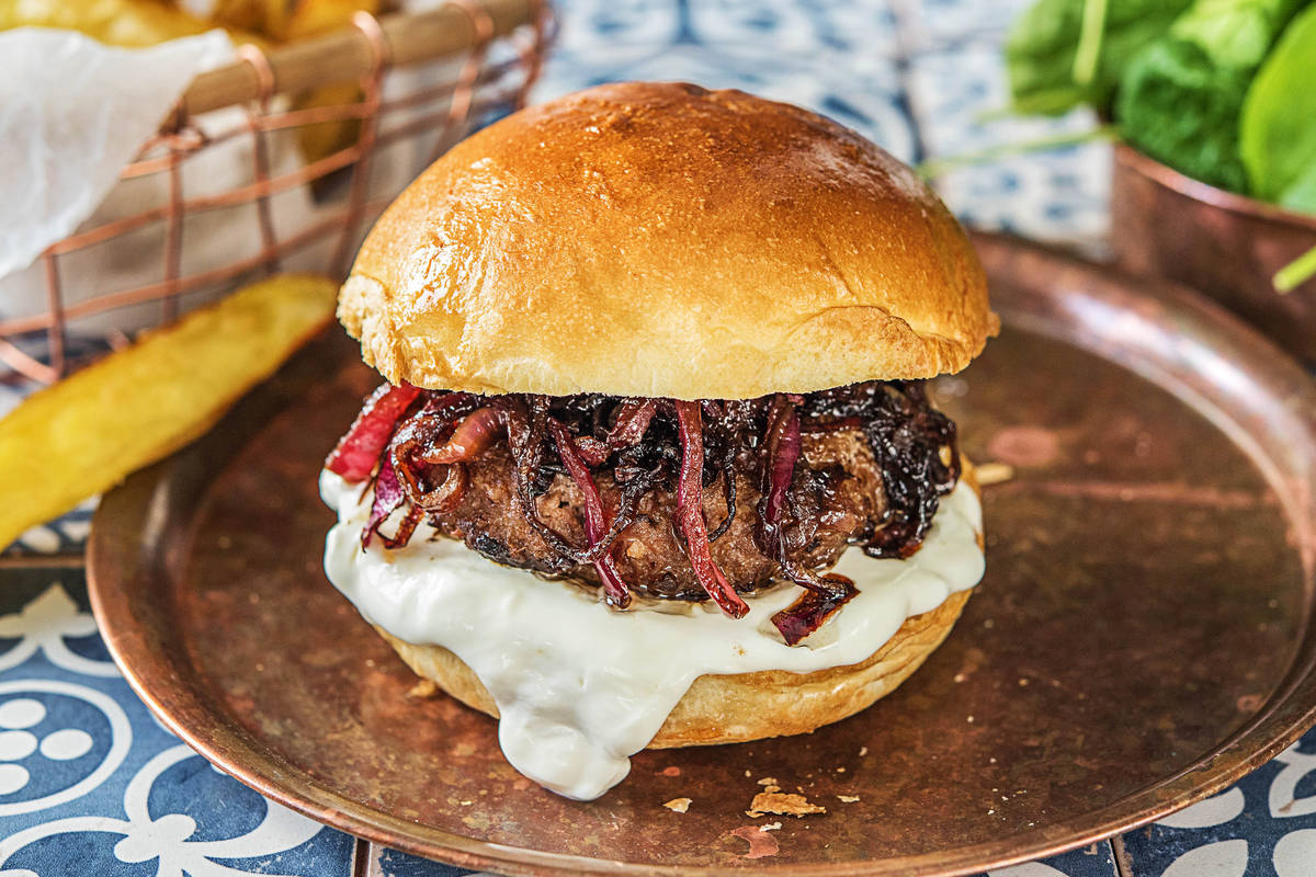 ‘Ksar Char Bagh’ Moroccan Beefburgers