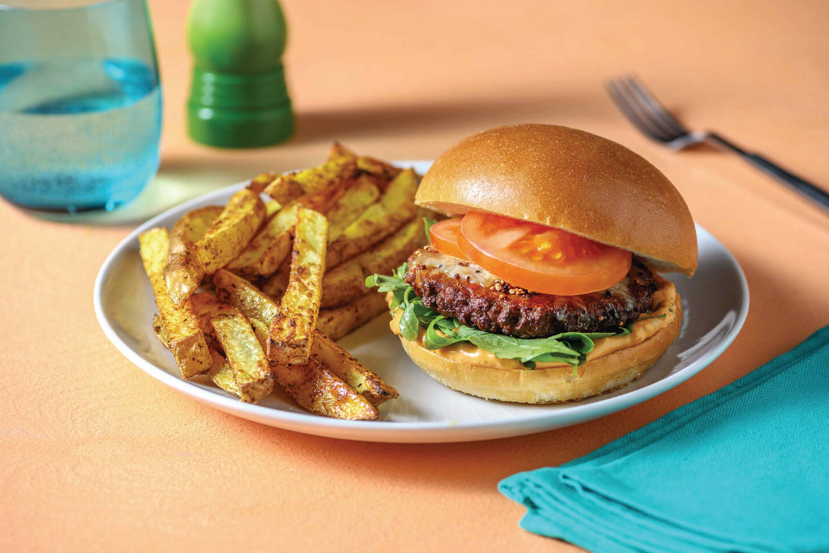 Plant-Based Cheezy Kumara Burger