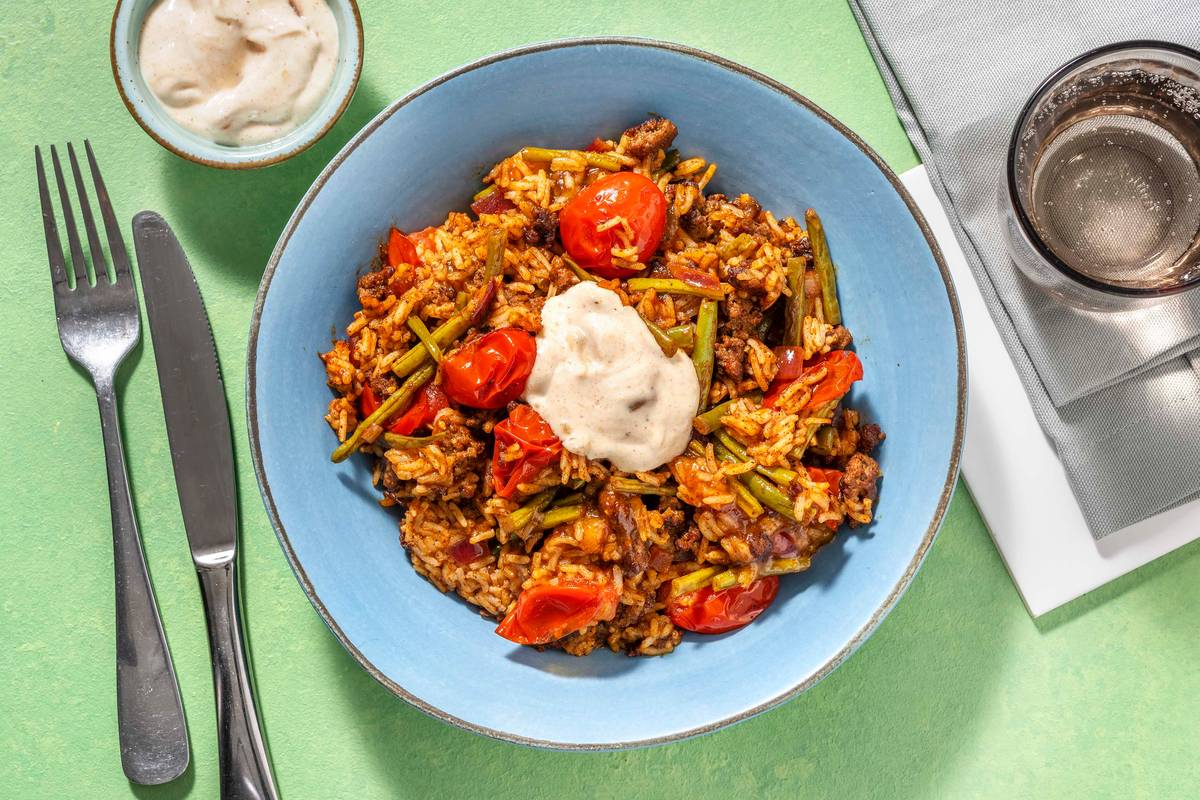 Lamb Rogan Josh and Basmati Jumble
