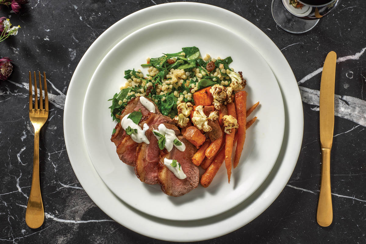 Lamb Rump & Dukkah Roast Veggies