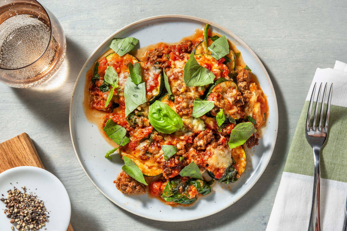 Beef and Zucchini "Lasagna"