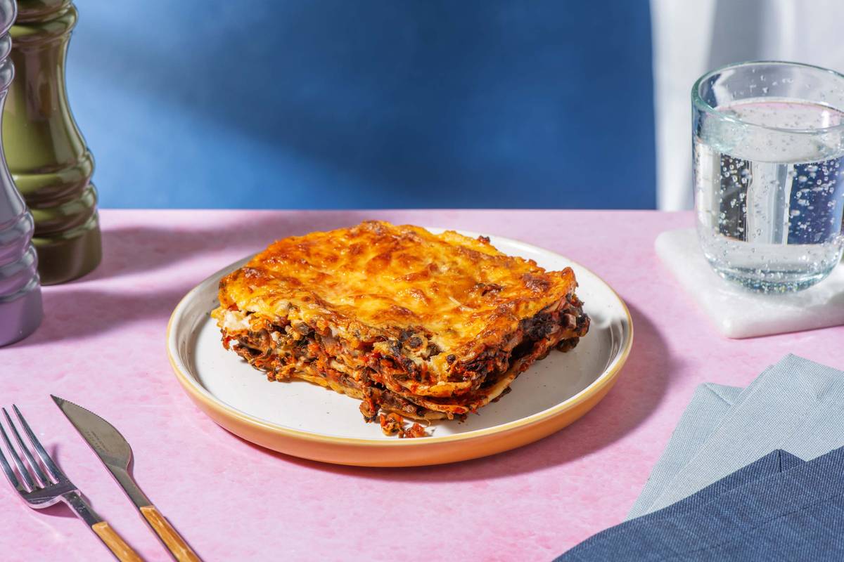 Lasagne veggie gratinées à l'emmental