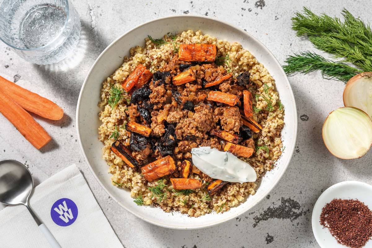 Lebanese Style Lamb and Herby Sumac Bulgur