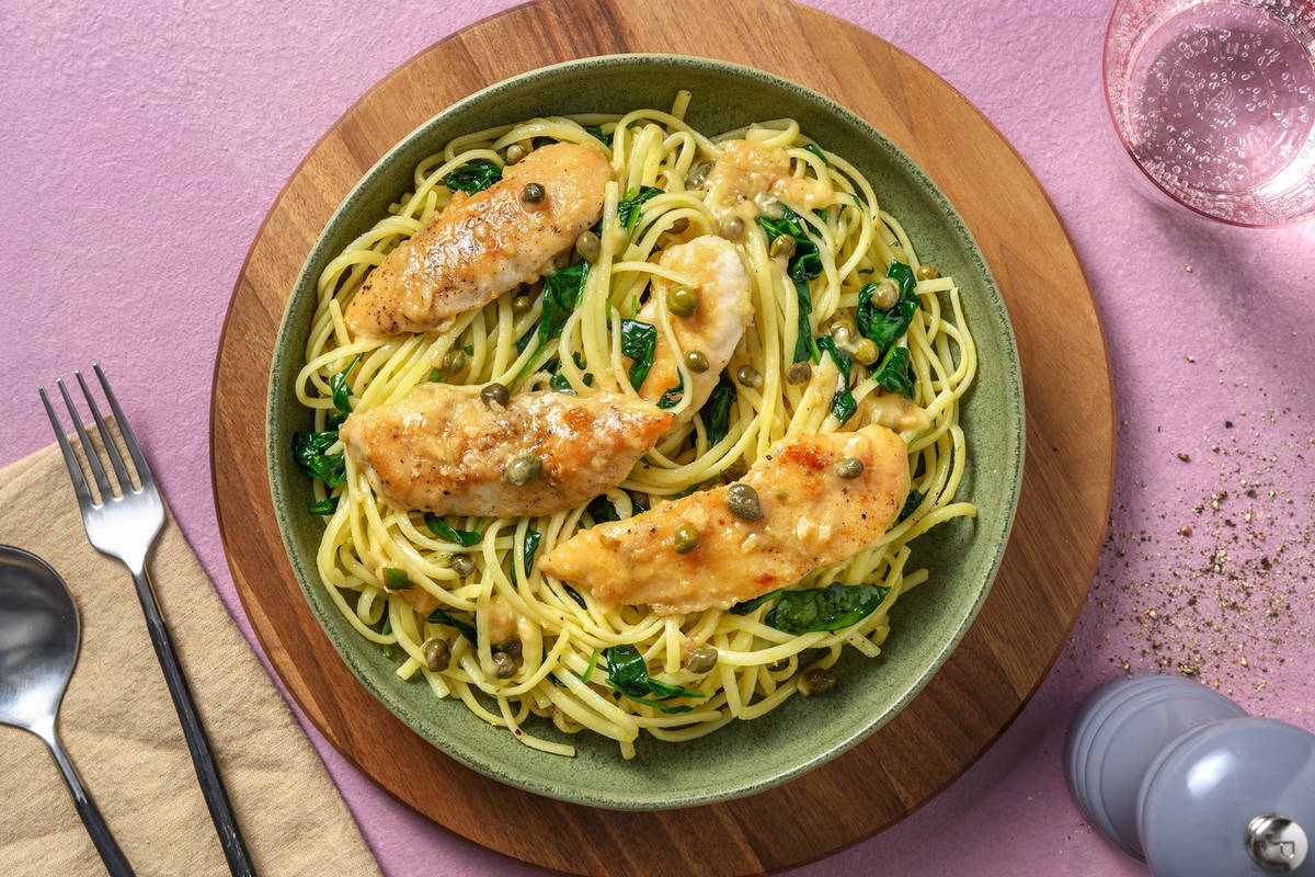 Lemony Chicken Tender Piccata