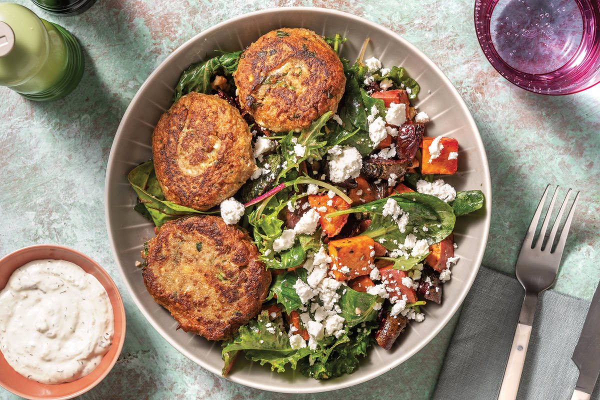 Cannellini Bean, Parsley & Dukkah Patties