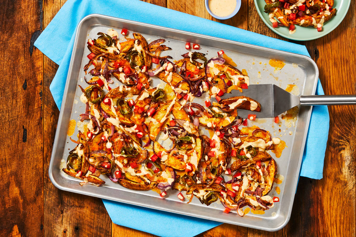Loaded Fajita Potato Wedges