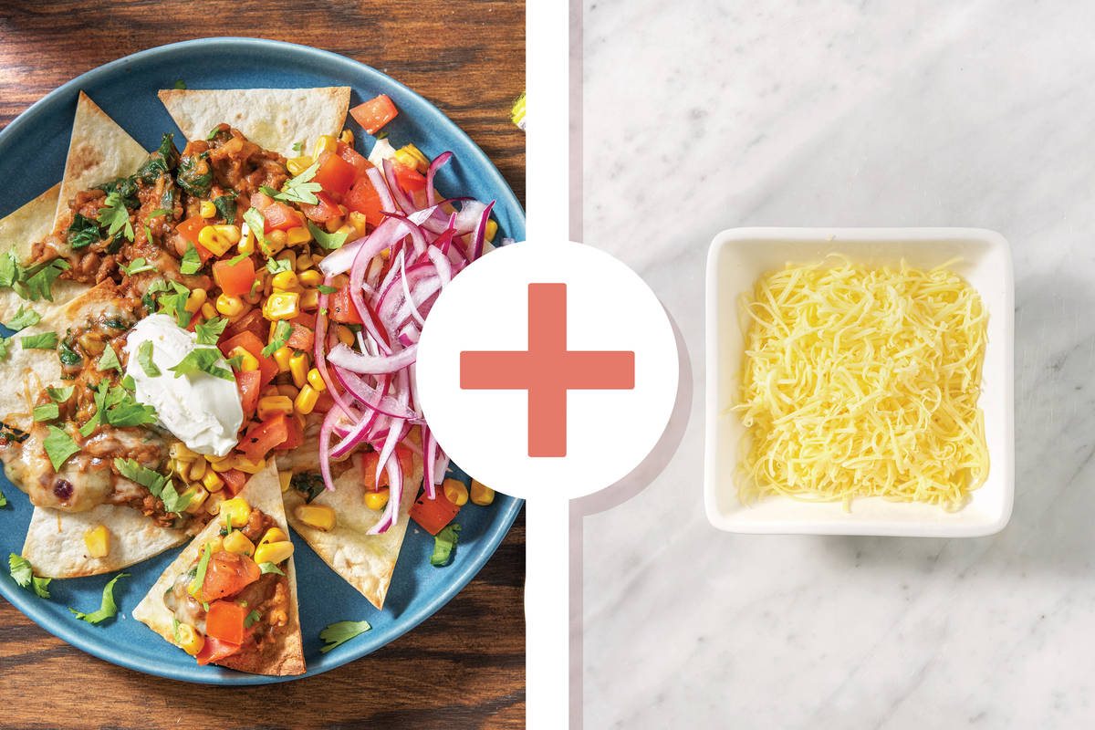 Cheesy Mexican Lentil Nachos