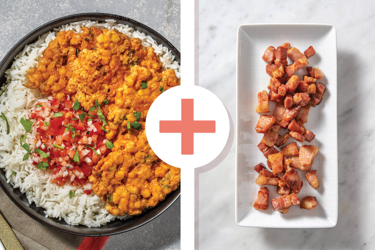 Loaded Mexican Bacon & Corn Fritter Bowl