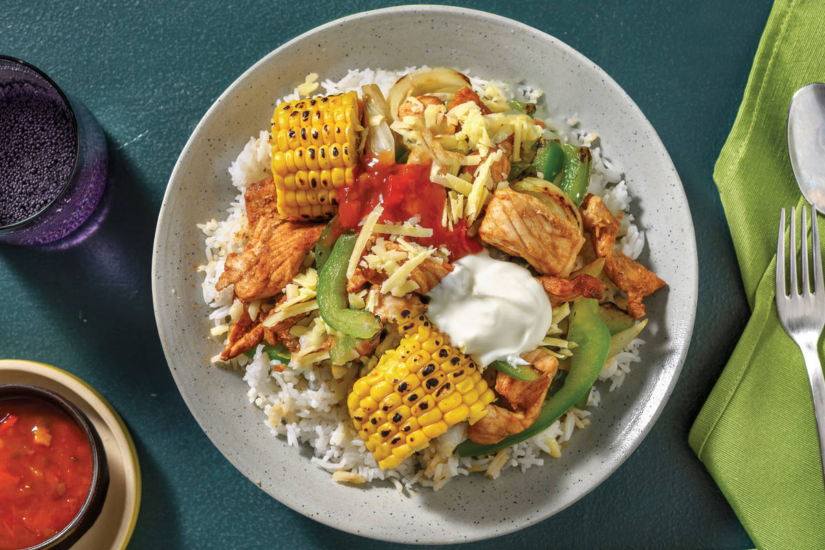 Loaded Pork Fajita Bow