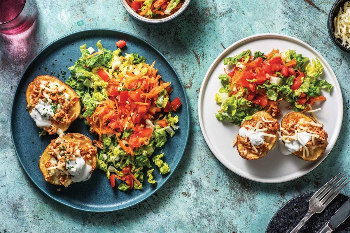 Cheat's Loaded Pork Jacket Potatoes 