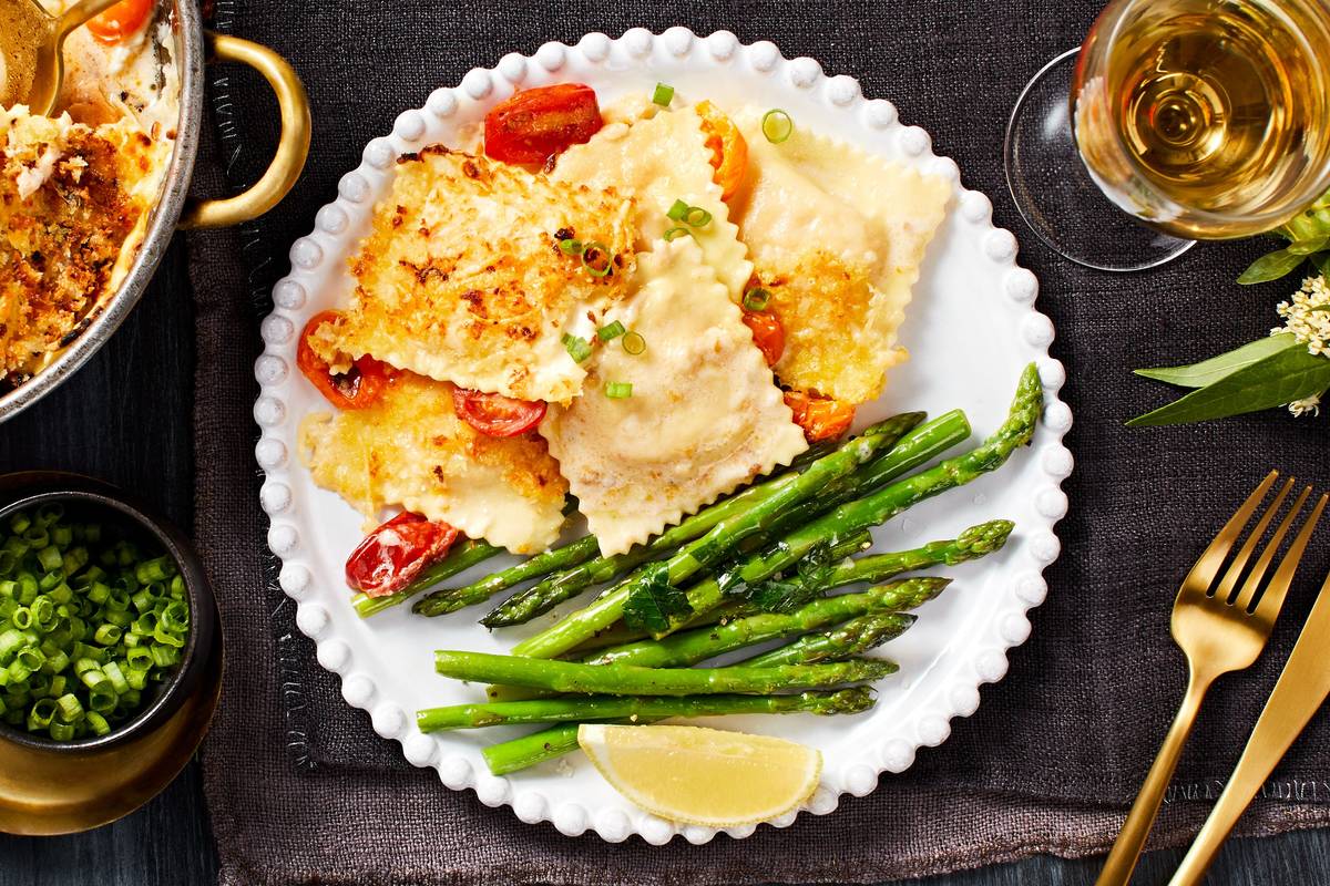 Lobster Ravioli Lasagna Gratin