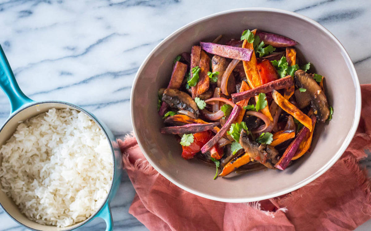 Lomo saltado alla Peruvia