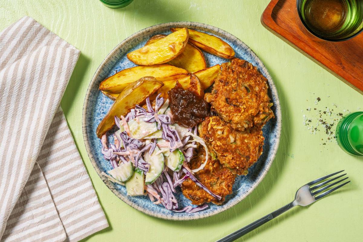 Louisiana Cannellini Bean Fritters & Wedges