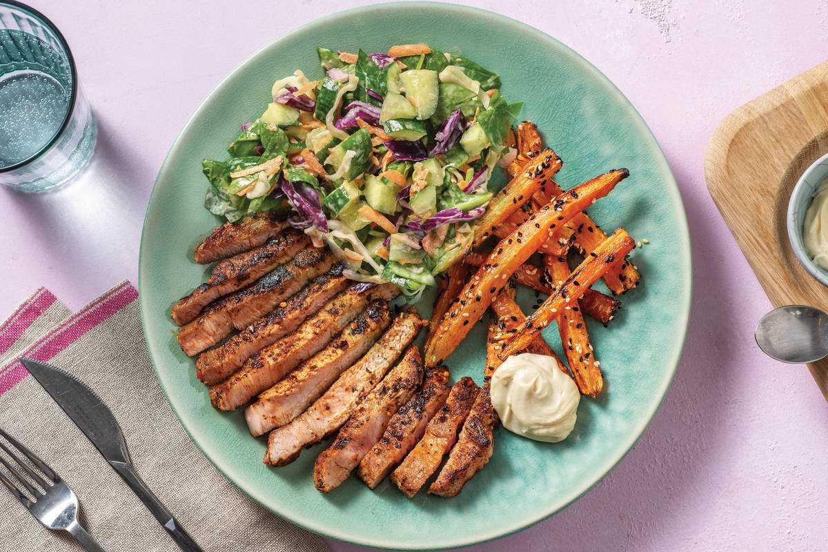 HelloHero: All-American Double Pork & Creamy Slaw