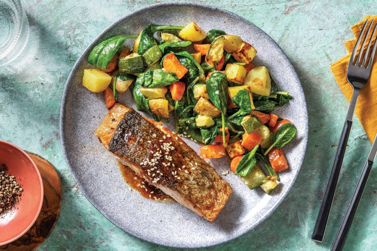 [Low-Carb] Soy & Ginger Salmon 