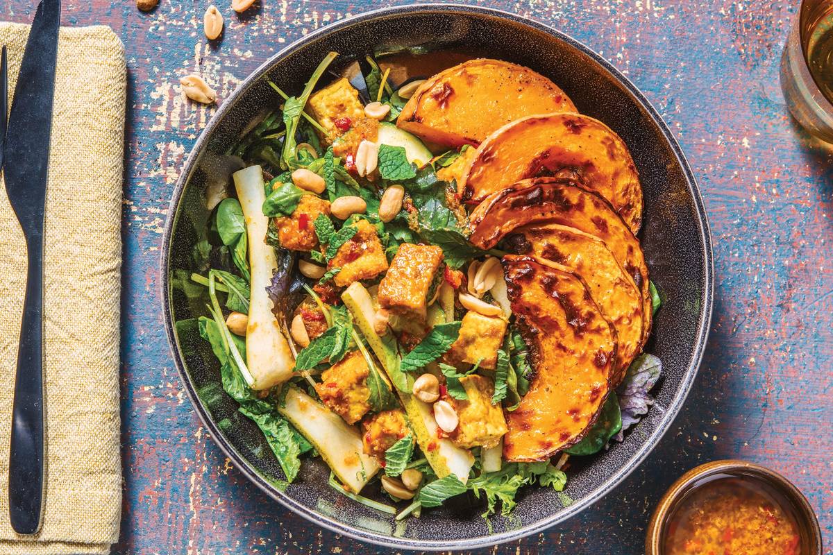 Tofu & Sweet Chilli Pumpkin Salad