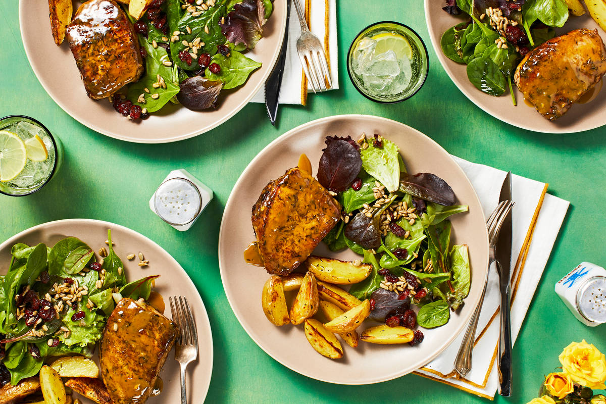 Maple And Mustard Glazed Pork Chops
