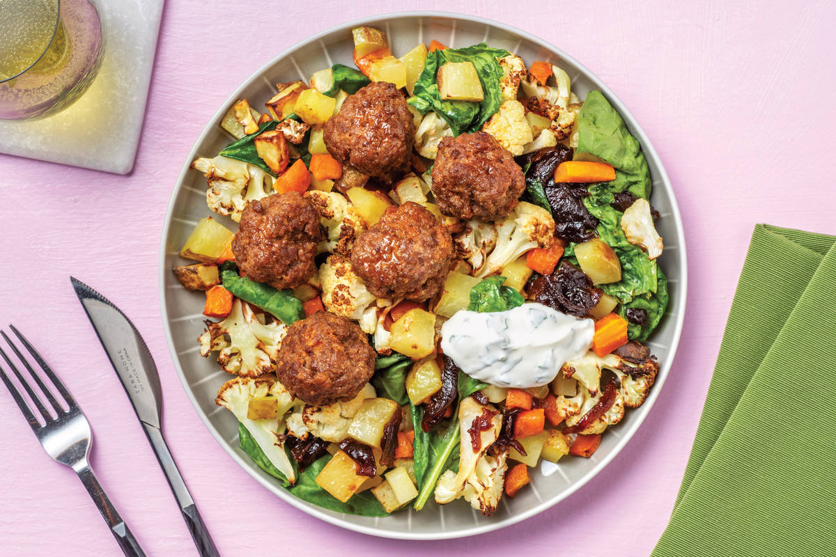 Easy Masala Beef Meatballs & Onion Chutney