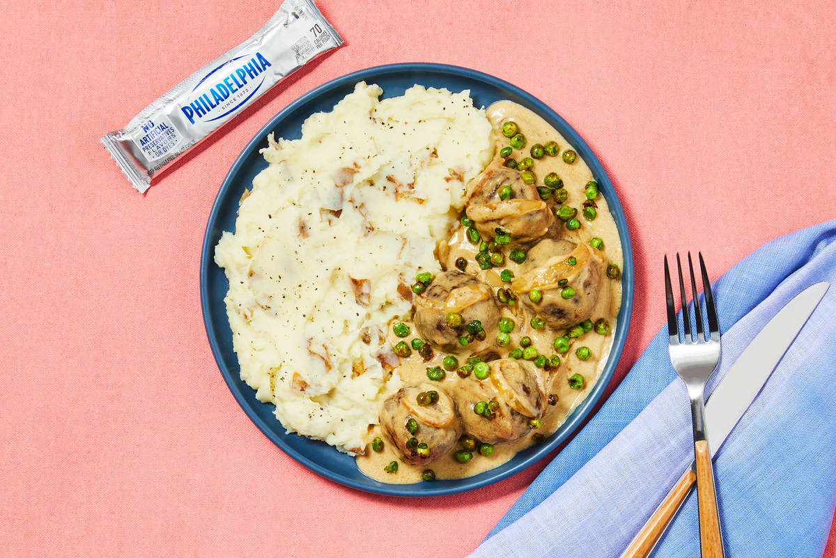 Meatballs & Creamy Onion Gravy