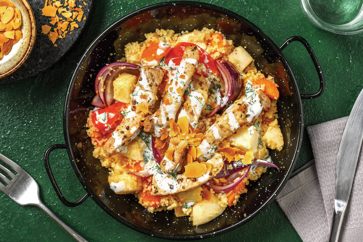 Mediterranean Pork Couscous Bowl
