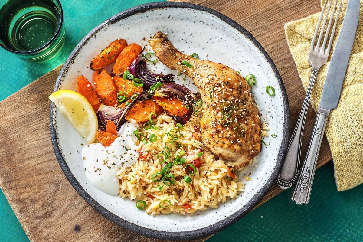Mediterranean Roasted Chicken Legs