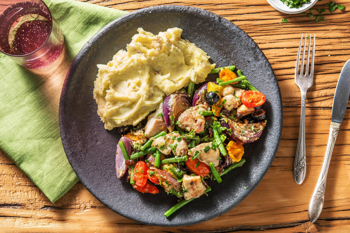 Mediterranean Chicken Tray Bake