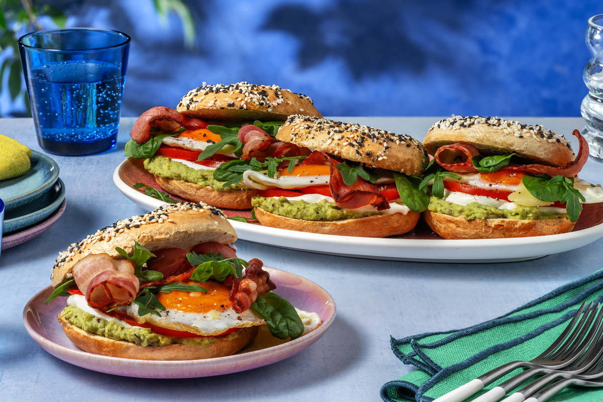 Messy Bagel Breakfast Sandwiches Recipe HelloFresh