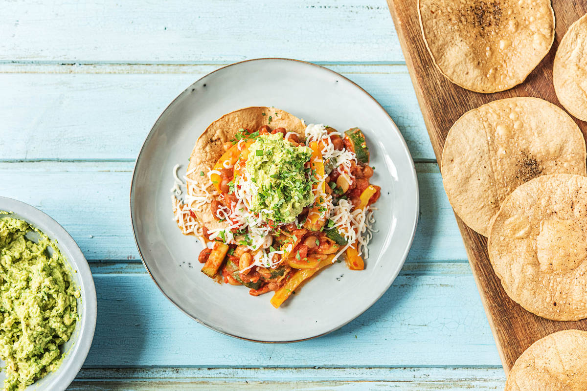 Mexican-Style Beanie Tostadas